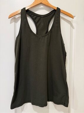 lululemon athletica Forest Green Racerback Tank Top